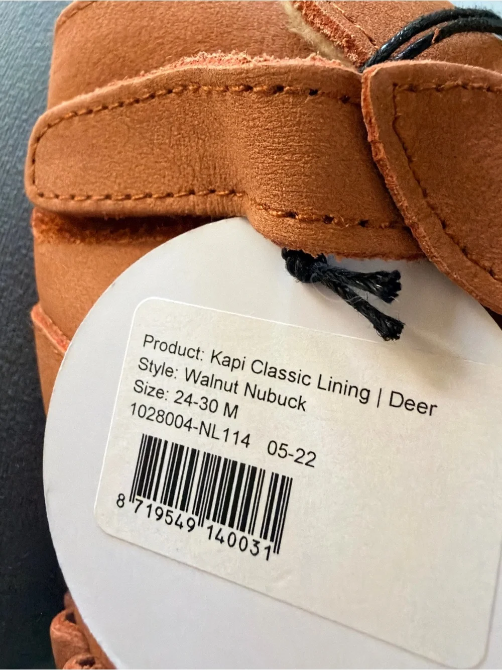 Donsje Rust Orange deer Moccasin Boots